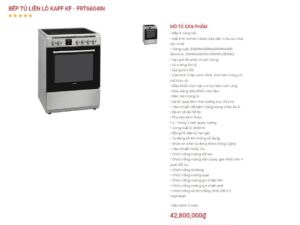 BẾP TỦ LIỀN LÒ KAFF KF FRT6604IN