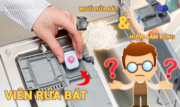 Cách Dùng Đúng Muối, Nước Làm Bóng Và Viên Rửa Bát