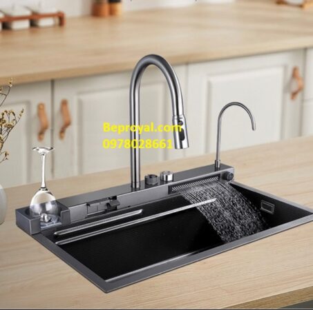 Chậu rửa bát hiển thị nhiệt độ, chậu rửa thác nước có tốt không Chậu rửa bát hiển thị nhiệt độ, chậu rửa thác nước có tốt không