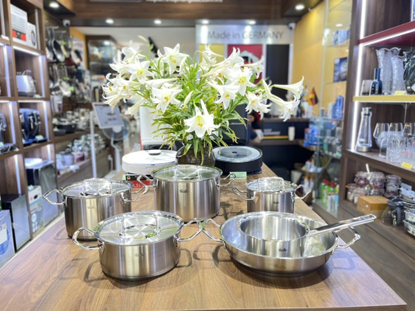 thực tế bộ nồi Fissler chuẩn Made in Germany