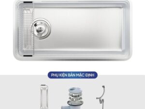 Chậu rửa Konox Tari Smart 8847PP L kem phu kien