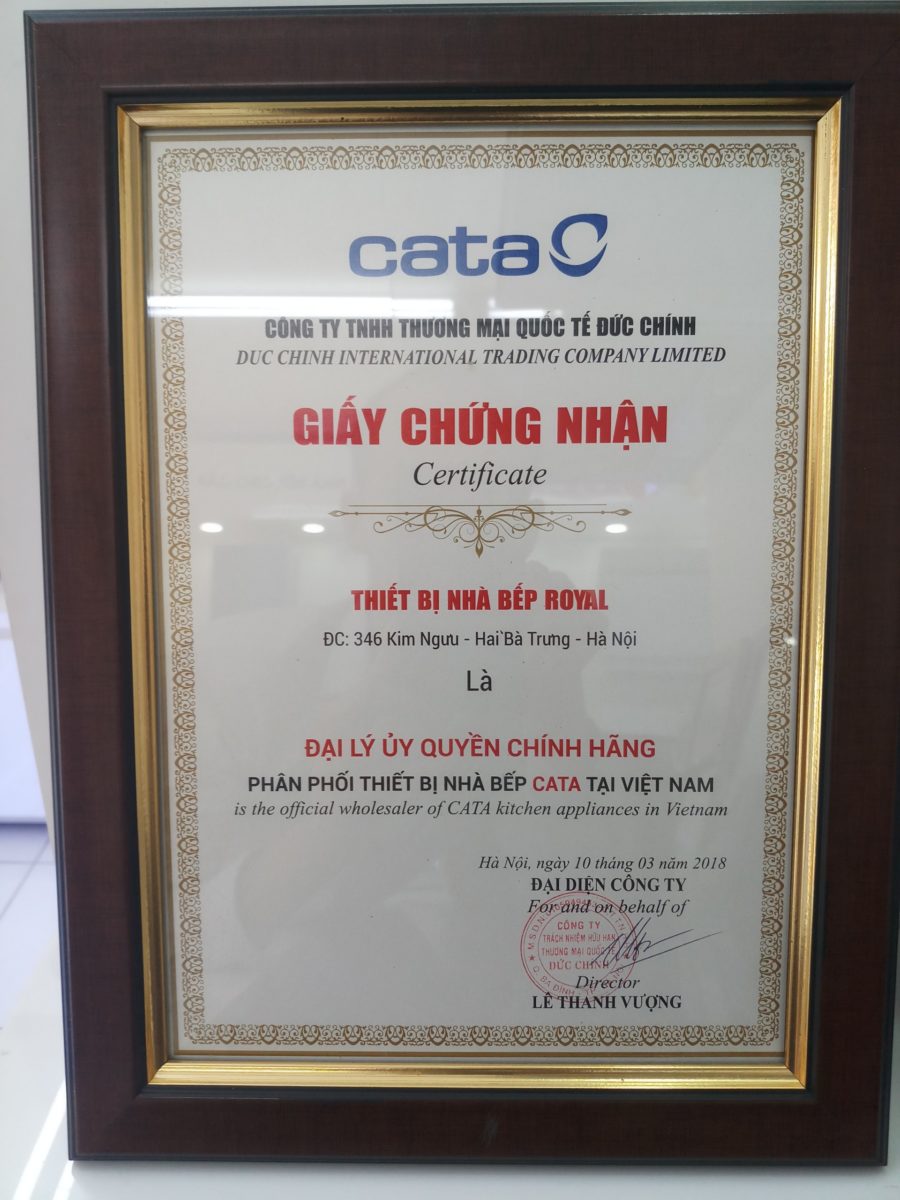 Máy hút mùi Cata NEBLIA 600 10 Bếp ROYAL là đại lý chính thức của cata